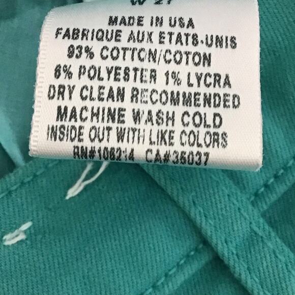 Joe's Jeans Denim Jean Mini Skirt Teal Aqua Turquoise Green Blue sz 4 27 - Picture 7 of 11